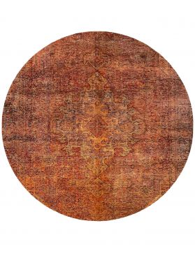 Tapis Persan vintage 170 x 170 orange