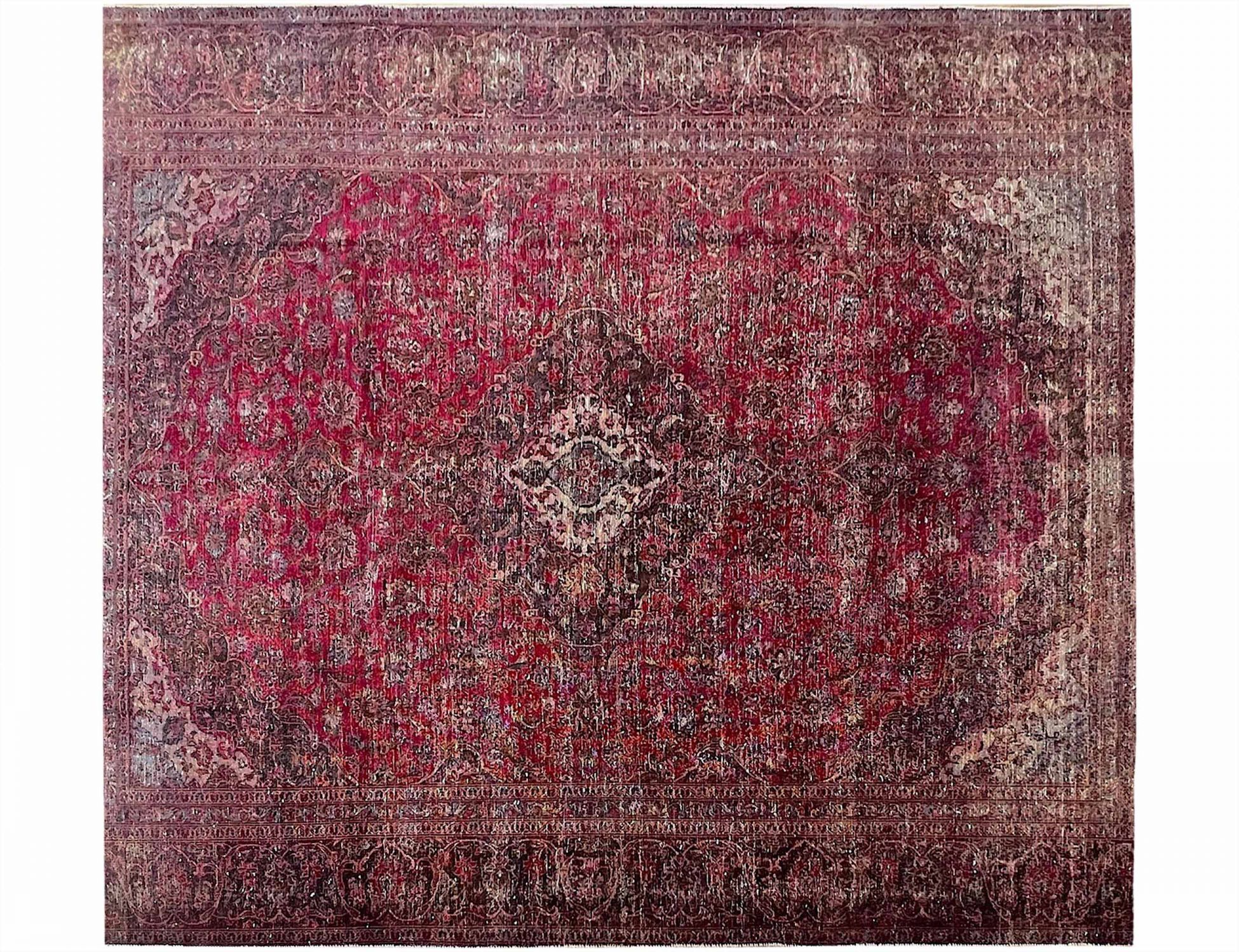 Vintage Teppich  rot <br/>266 x 266 cm