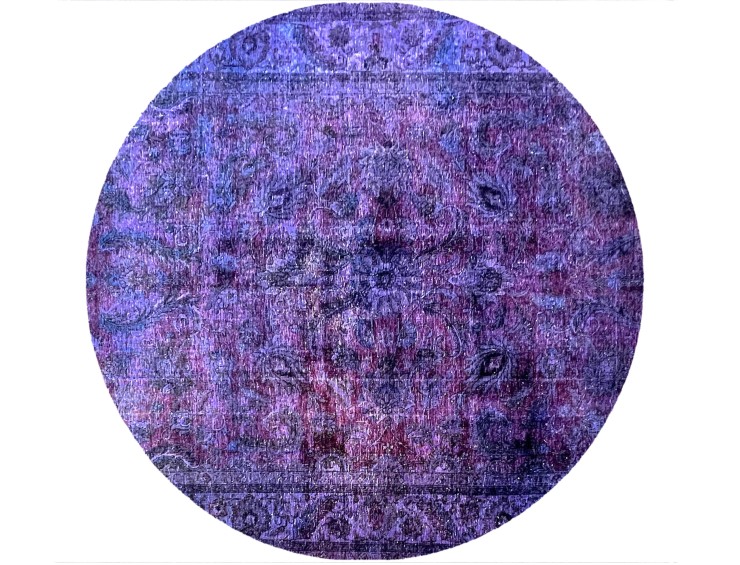 Violet Persan Tapis Vintage 222 x 222 cm
