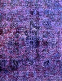 Violet Persan Tapis Vintage 222 x 222 cm - view 1