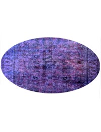 Violet Persan Tapis Vintage 222 x 222 cm - view 3
