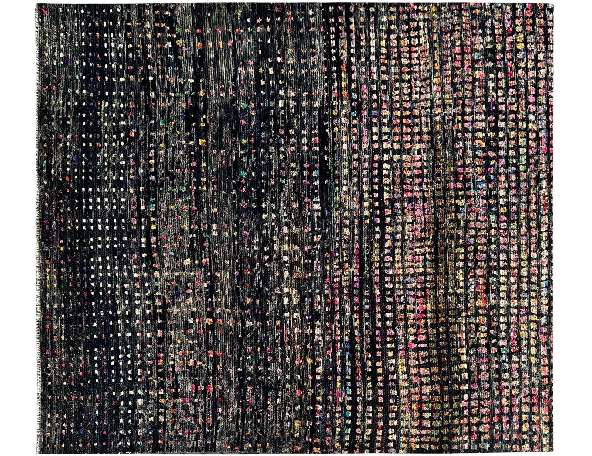 Taj Wolle & Seide  schwarz <br/>250 x 200 cm