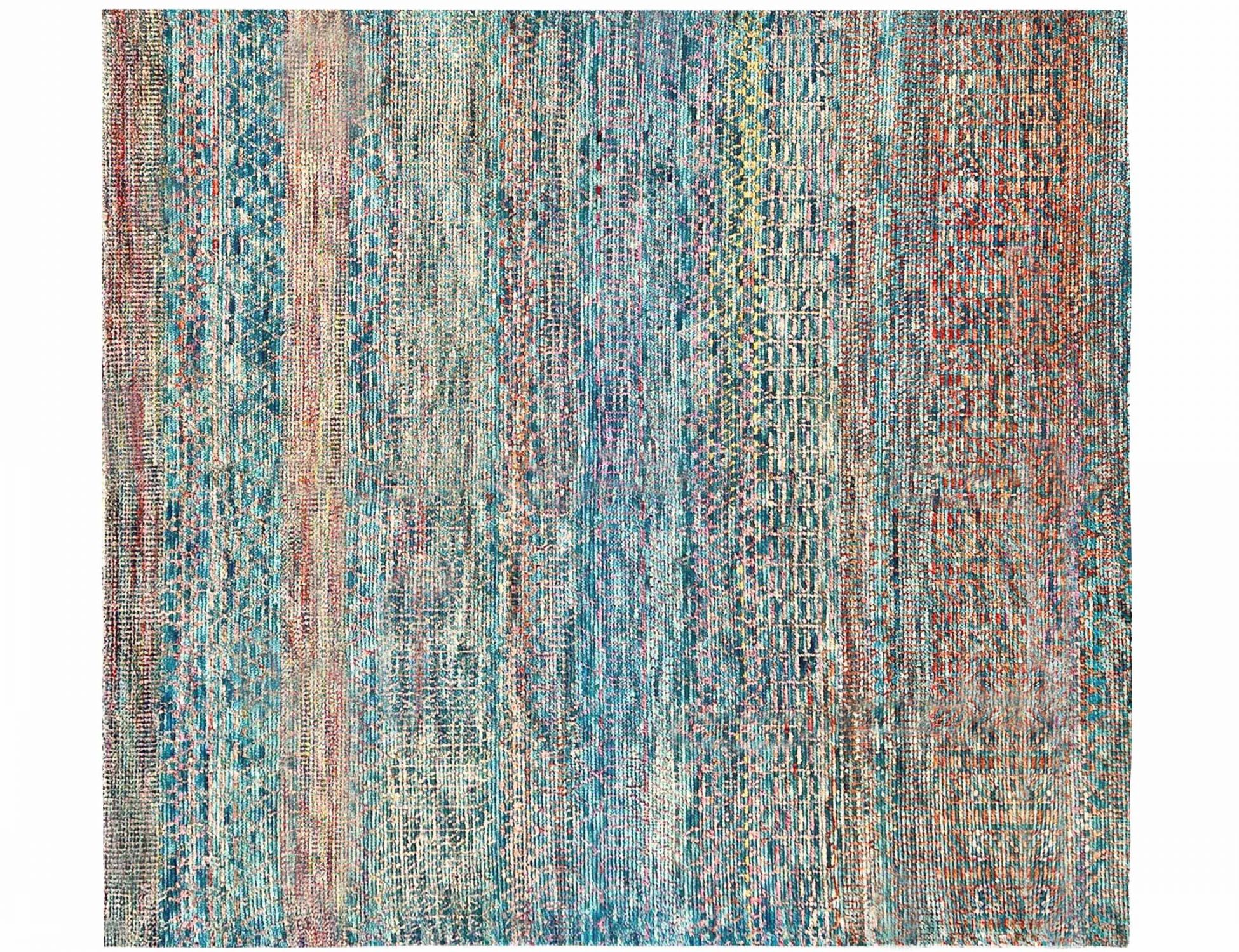 Taj Wool & Silk  blå <br/>247 x 247 cm