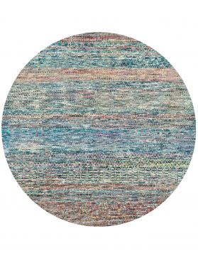 Taj Wool & Silk  blu <br/>247 x 247 cm
