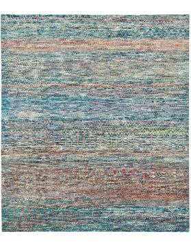 Taj Wolle & Seide  blau <br/>250 x 200 cm