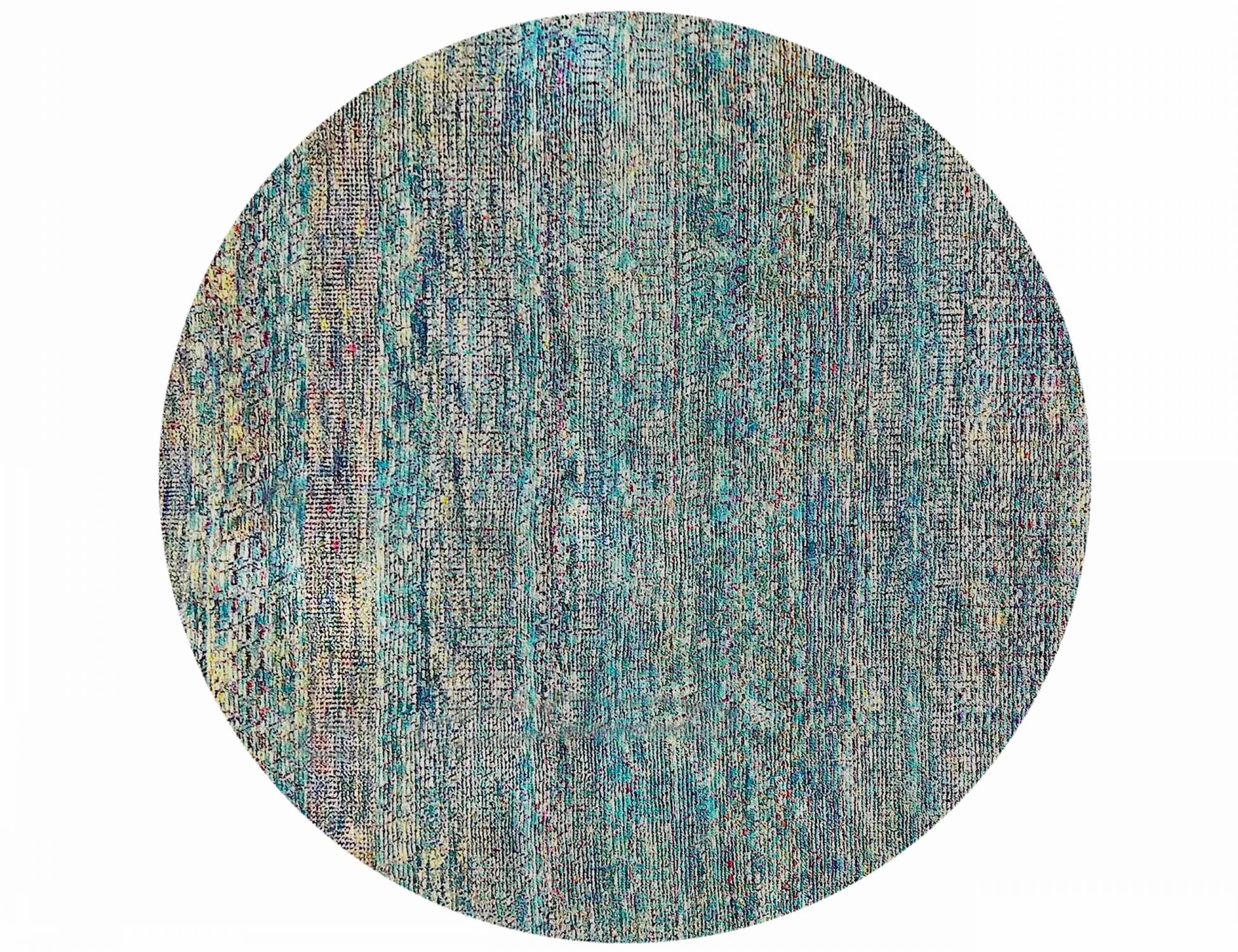 Taj Wool & Silk  bleu <br/>241 x 241 cm