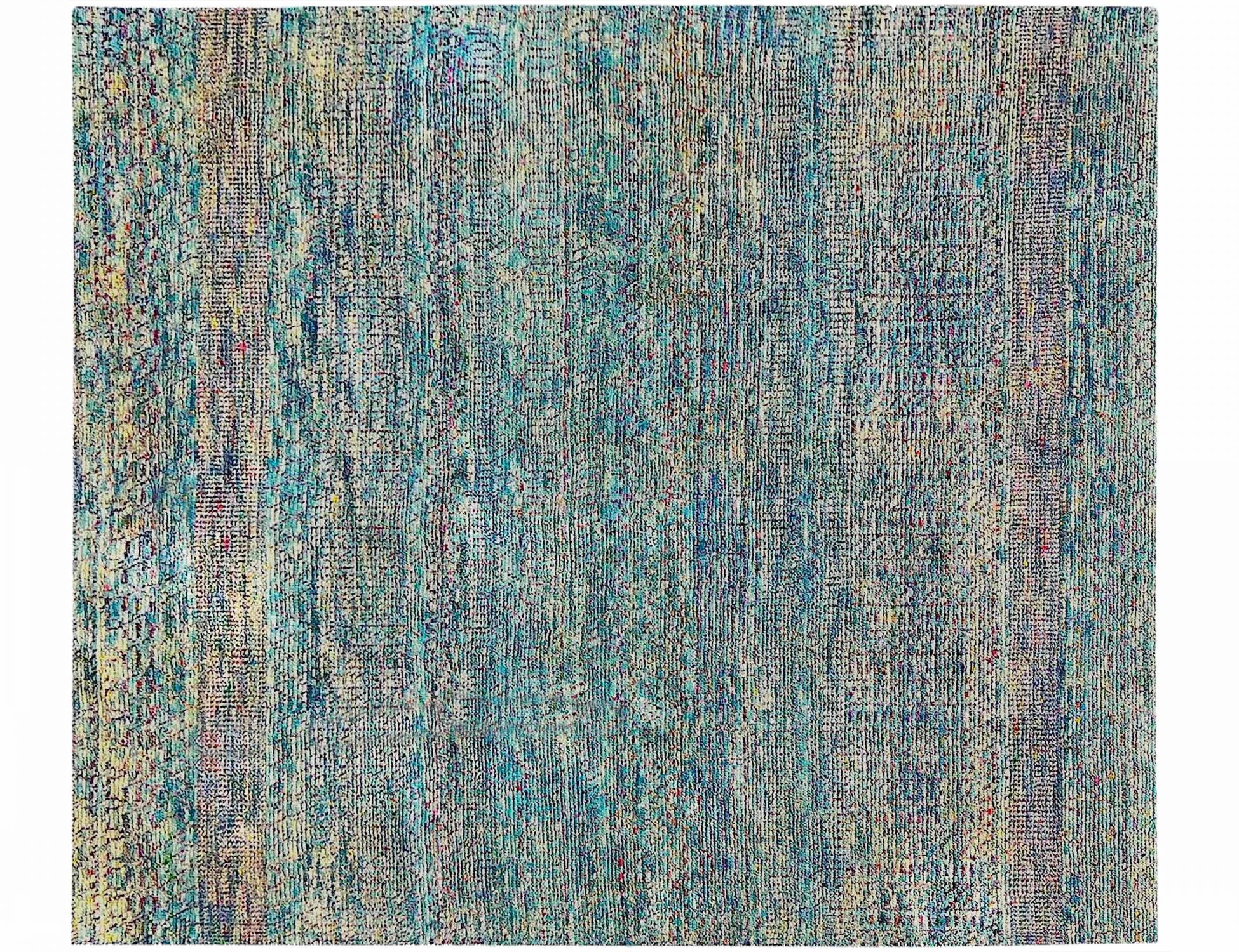 Taj Wool & Silk  blå <br/>250 x 200 cm