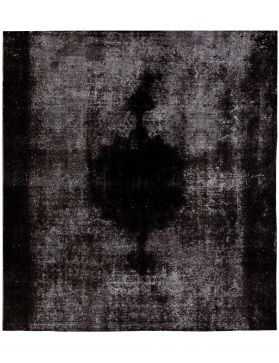 Persischer Vintage Teppich 257 x 257 schwarz