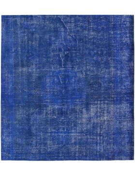 Vintage Teppich 192 X 192 blau