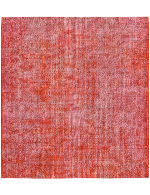 Rot Türkei Vintage Teppich 200 x 200 cm