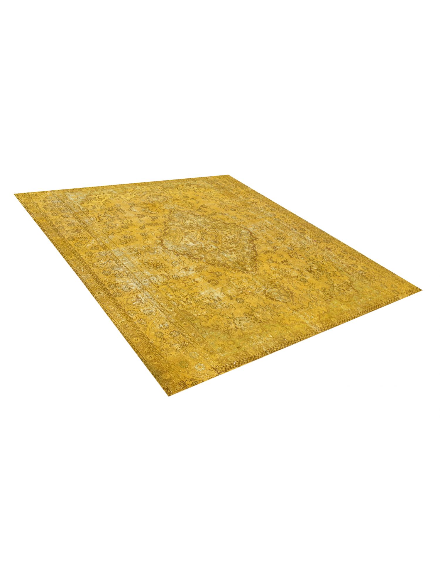 Square  Vintage Carpet  yellow   295 x 295 cm