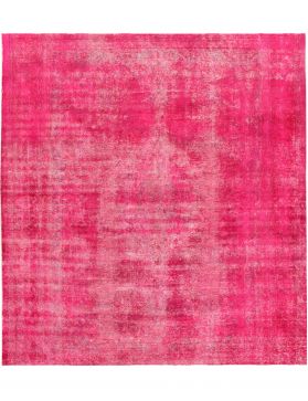 Tapis Persan vintage 302 x 302 rouge