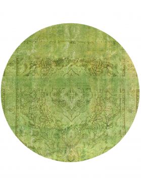 Alfombra persa vintage 290 x 290 verde