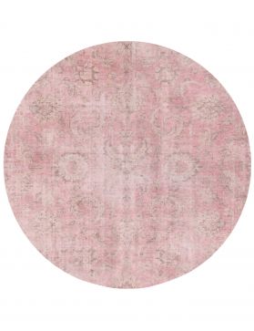 Alfombra persa vintage 196 x 196 rosa