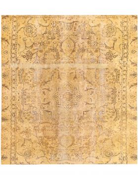 Tapis Persan vintage 260 x 260 jaune