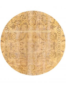 Persischer Vintage Teppich 260 x 260 gelb