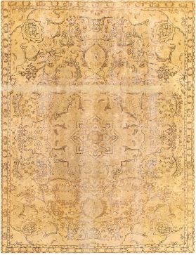 Persischer Vintage Teppich 308 x 224 gelb