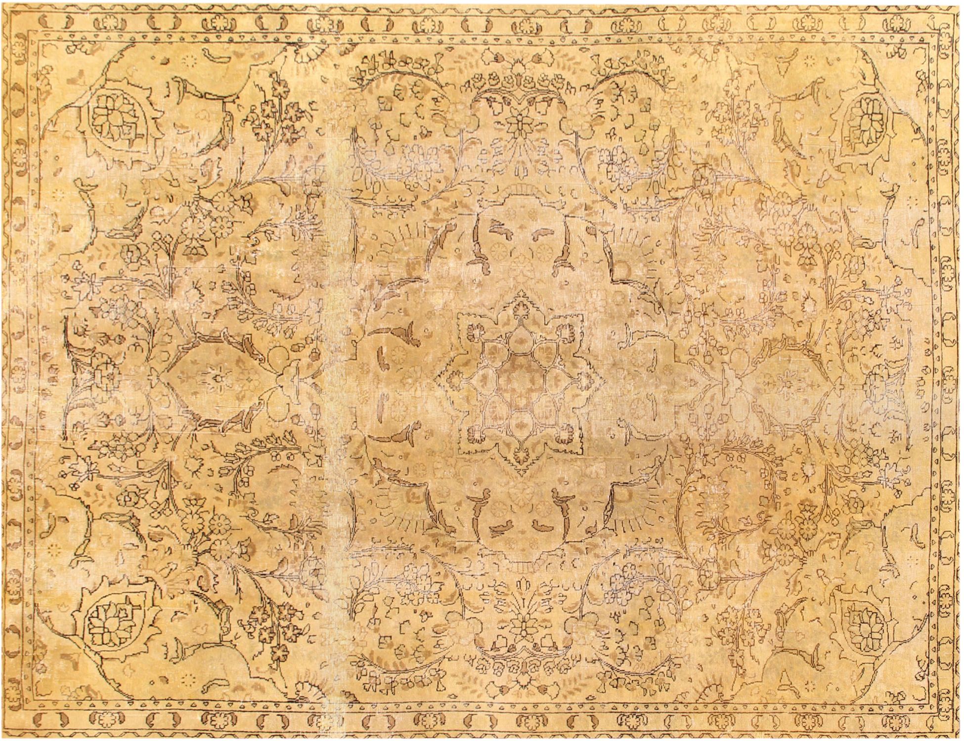 Persian Vintage Carpet  yellow  <br/>308 x 224 cm