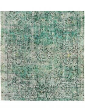 Persisk vintage teppe 260 x 260 grønn
