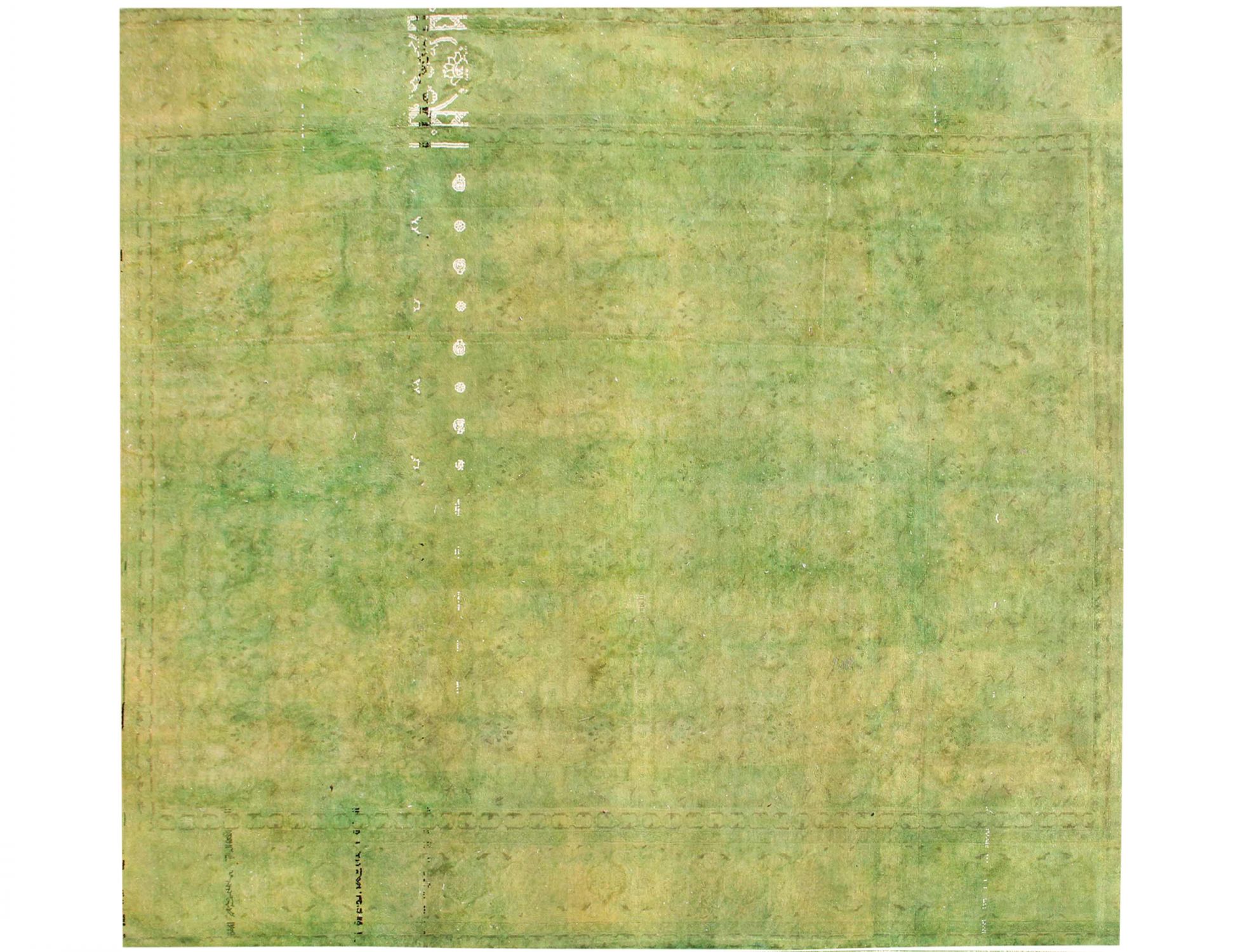 Perzisch Vintage Tapijt  groen <br/>290 x 290 cm