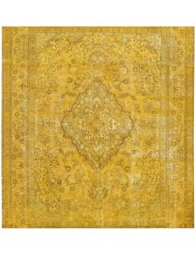 Tappeto vintage persiano  giallo <br/>295 x 295 cm