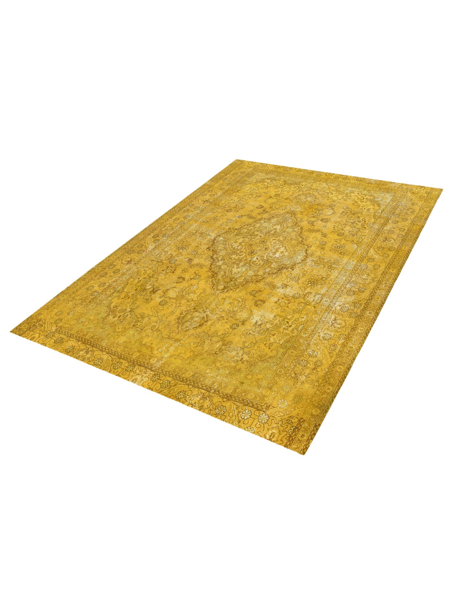 Persischer Vintage Teppich  gelb <br/>350 x 295 cm