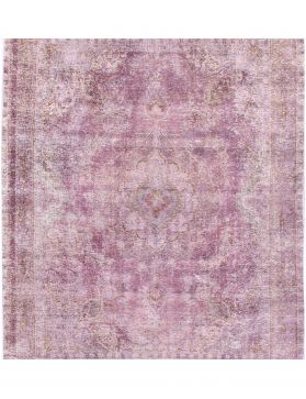 Alfombra persa vintage 296 x 296 púrpura