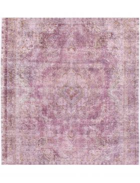 Tapis Persan vintage 296 x 296 violet