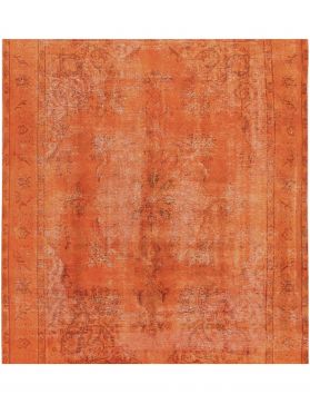Persisk vintage teppe 296 x 296 oransje