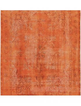 Tapis Persan vintage 296 x 296 orange