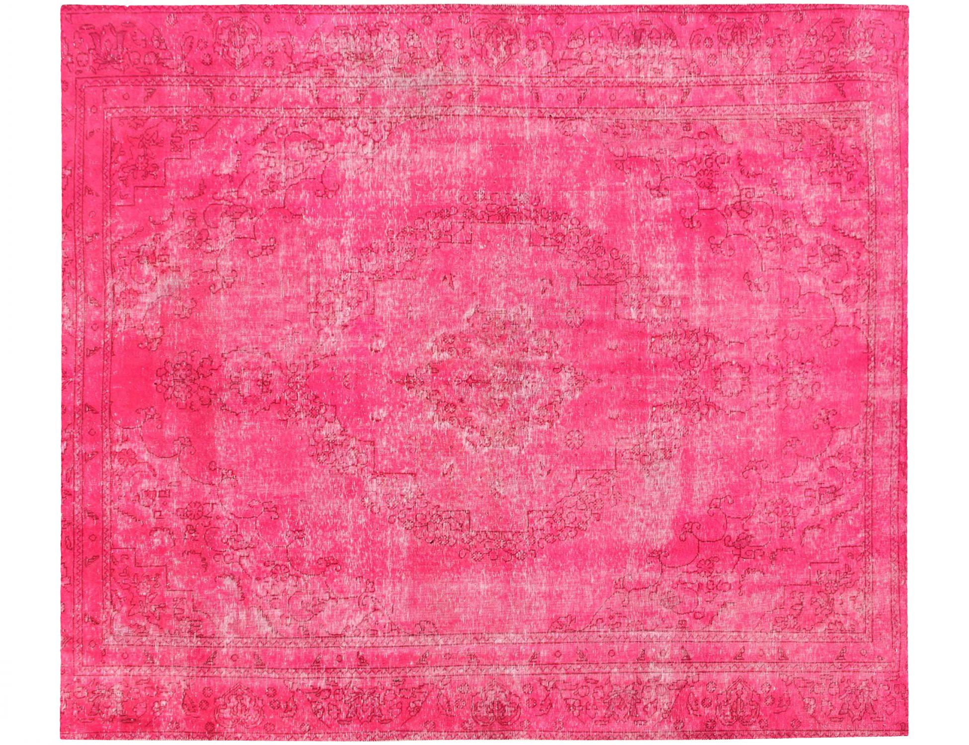 Persischer Vintage Teppich  rosa <br/>300 x 263 cm