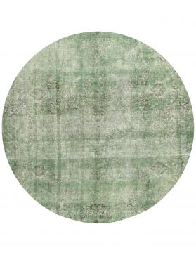 Alfombra persa vintage 254 x 254 verde