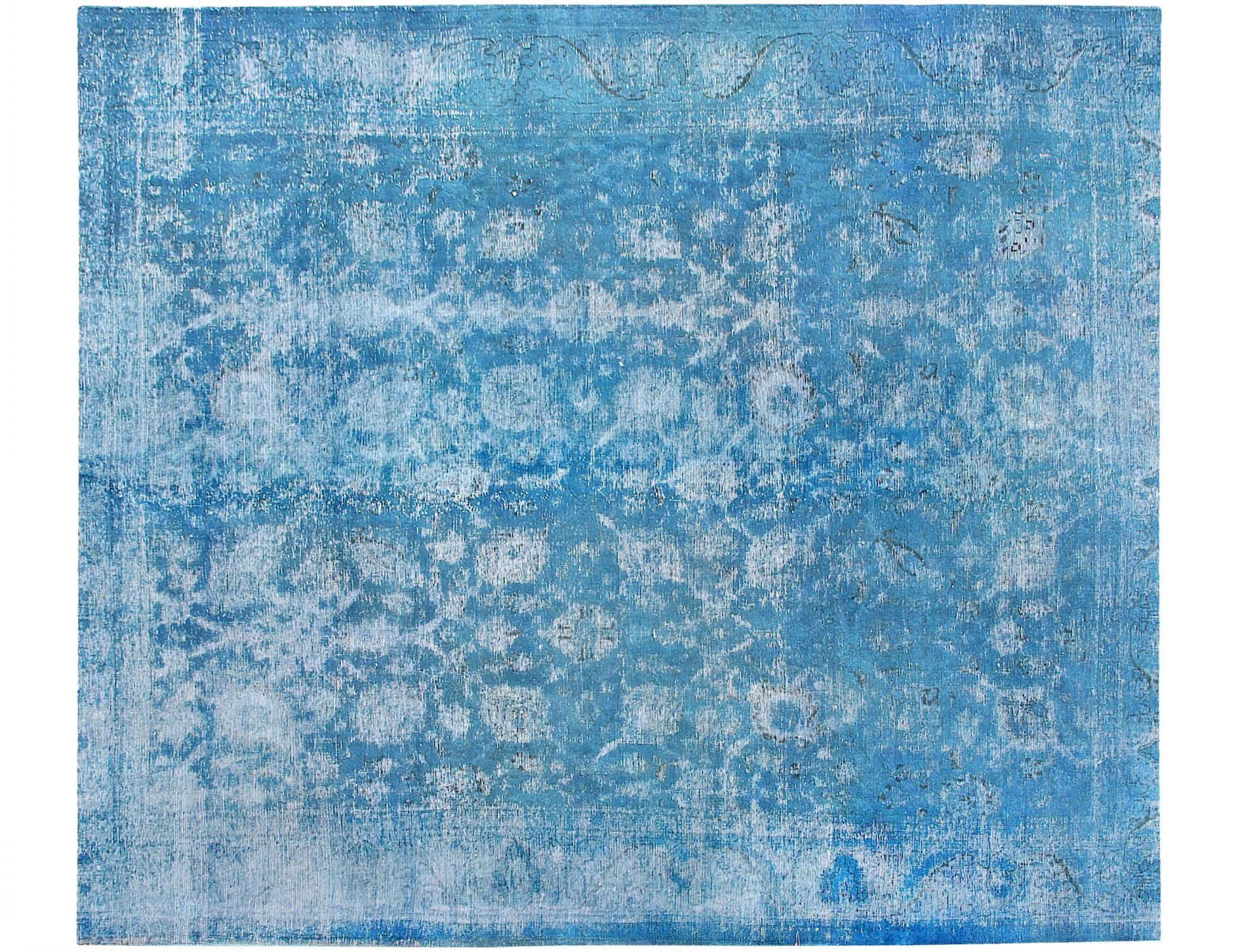 Tapis Persan vintage  bleu <br/>330 x 284 cm