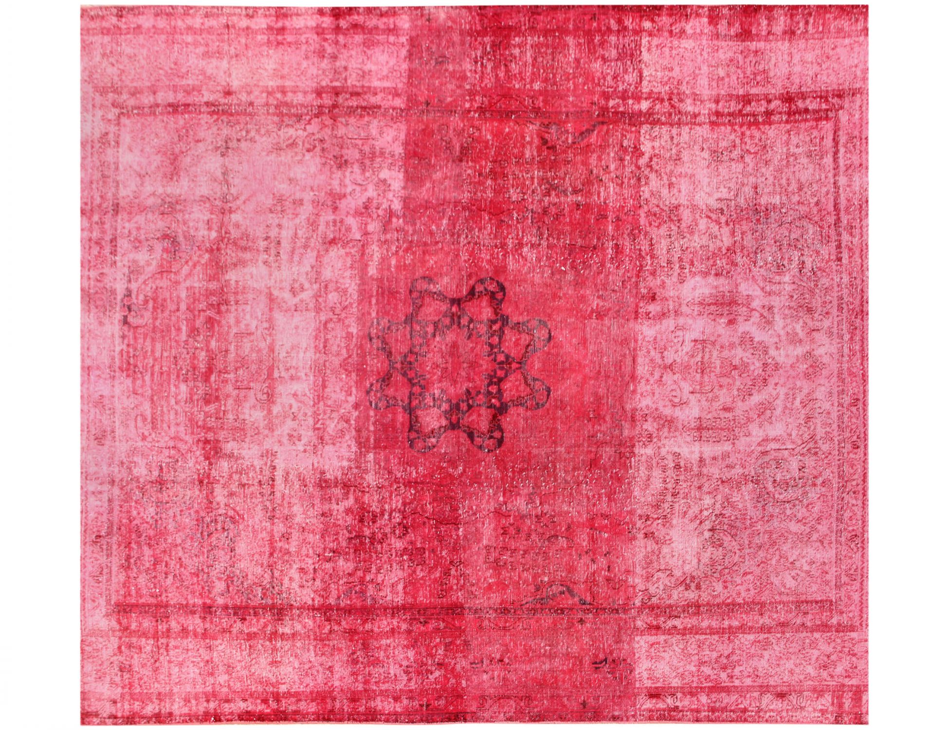 Tapis Persan vintage  rouge <br/>290 x 290 cm