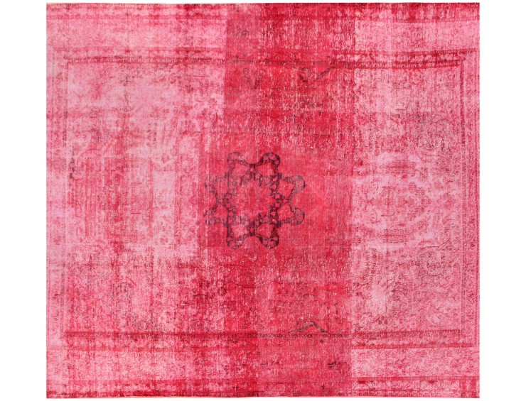 Rød Persien Persisk Vintagetæppe 290 x 290 cm