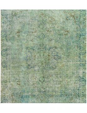 Persisk vintage teppe 261 x 261 grønn