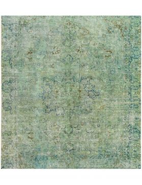 Tapis Persan vintage 261 x 261 vert