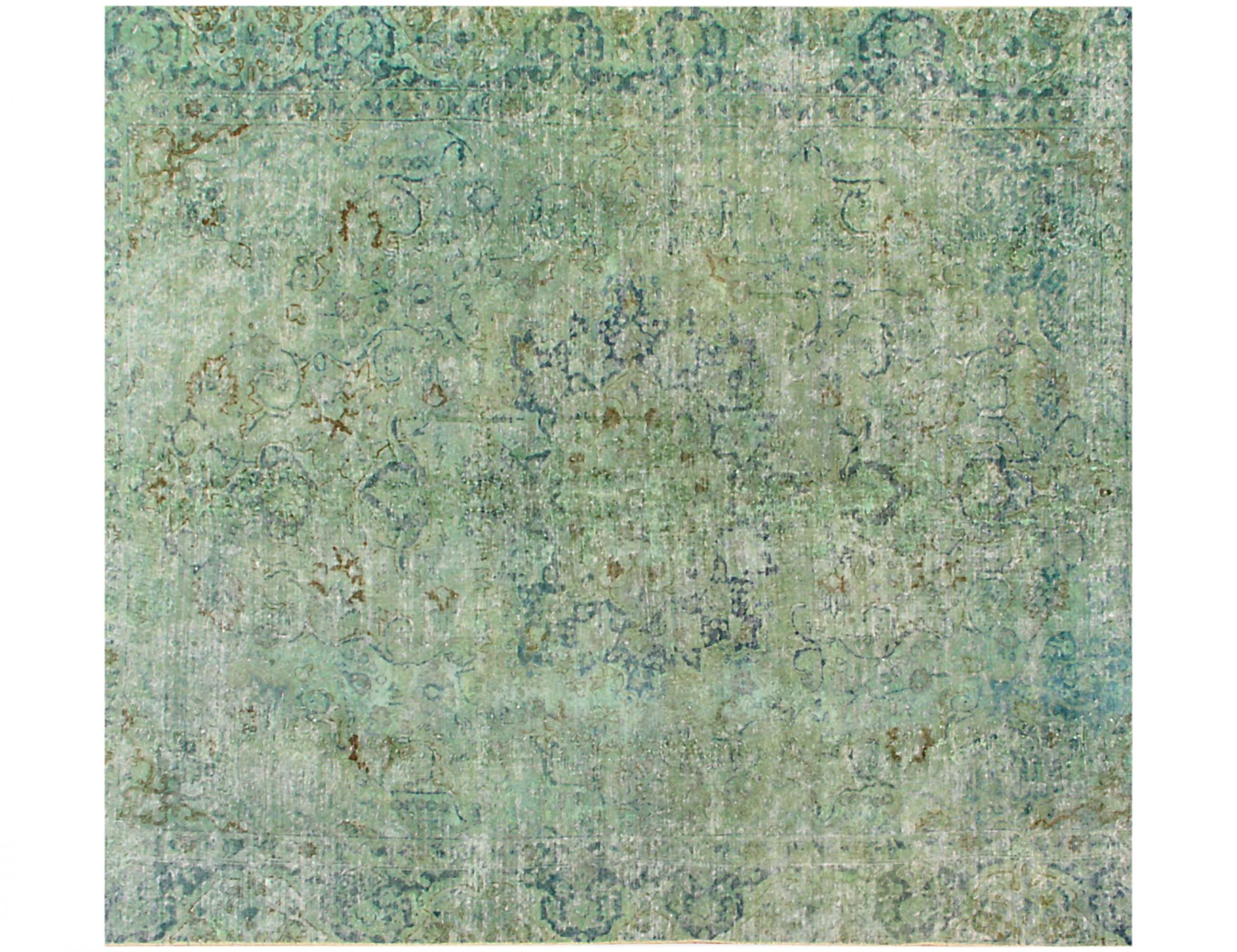 Tappeto vintage persiano  verde <br/>261 x 261 cm
