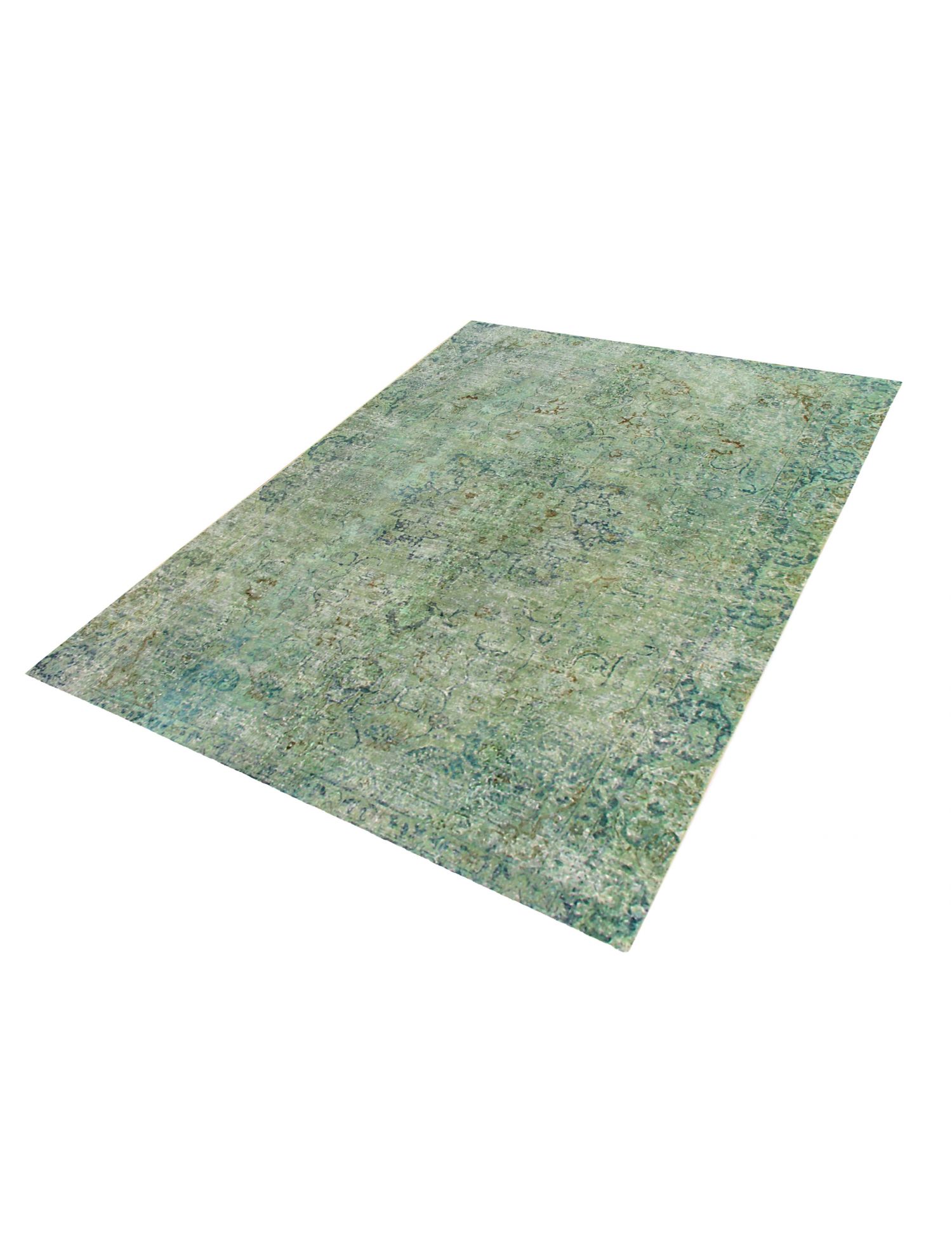 Persischer Vintage Teppich  grün <br/>300 x 261 cm