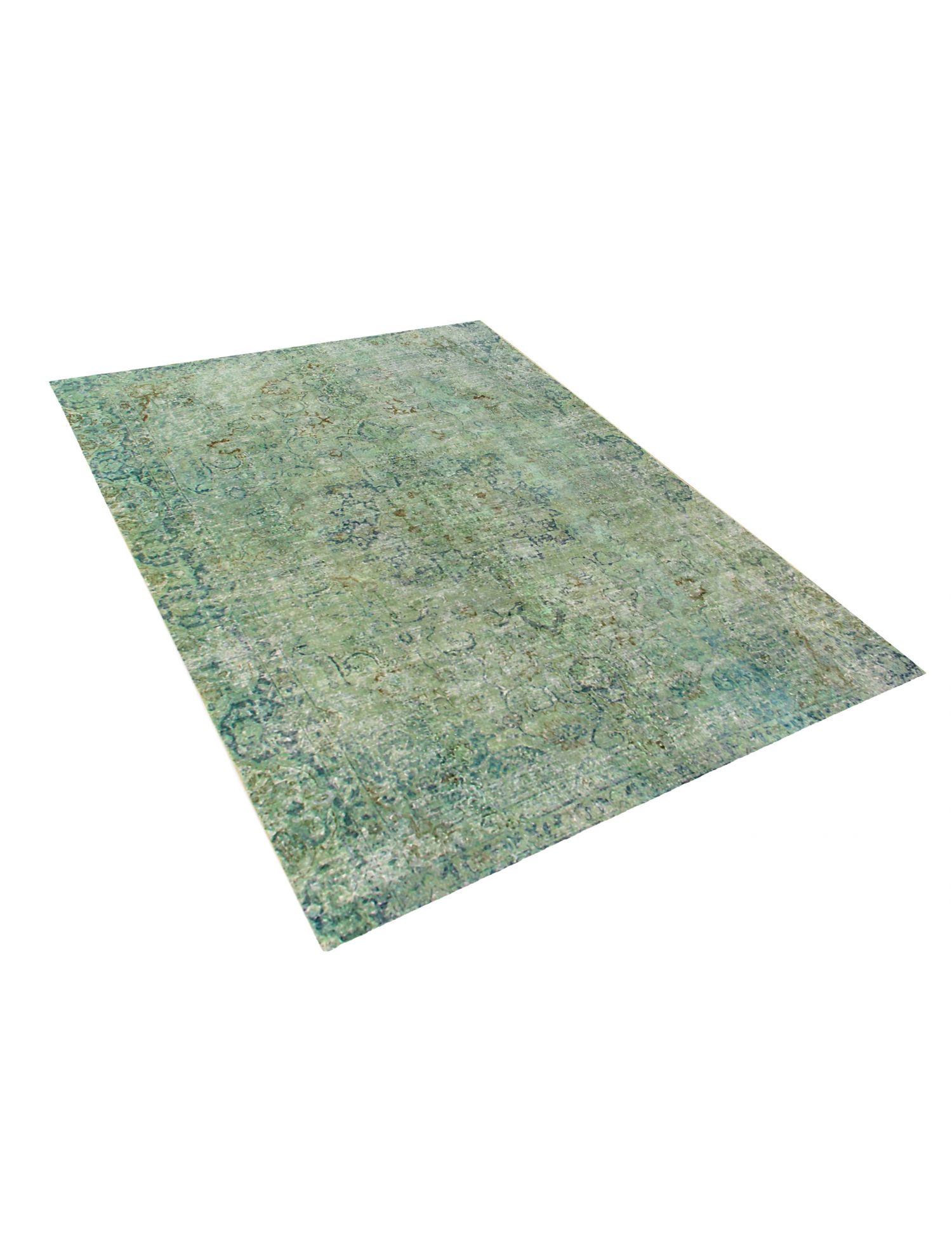 Persischer Vintage Teppich  grün <br/>300 x 261 cm