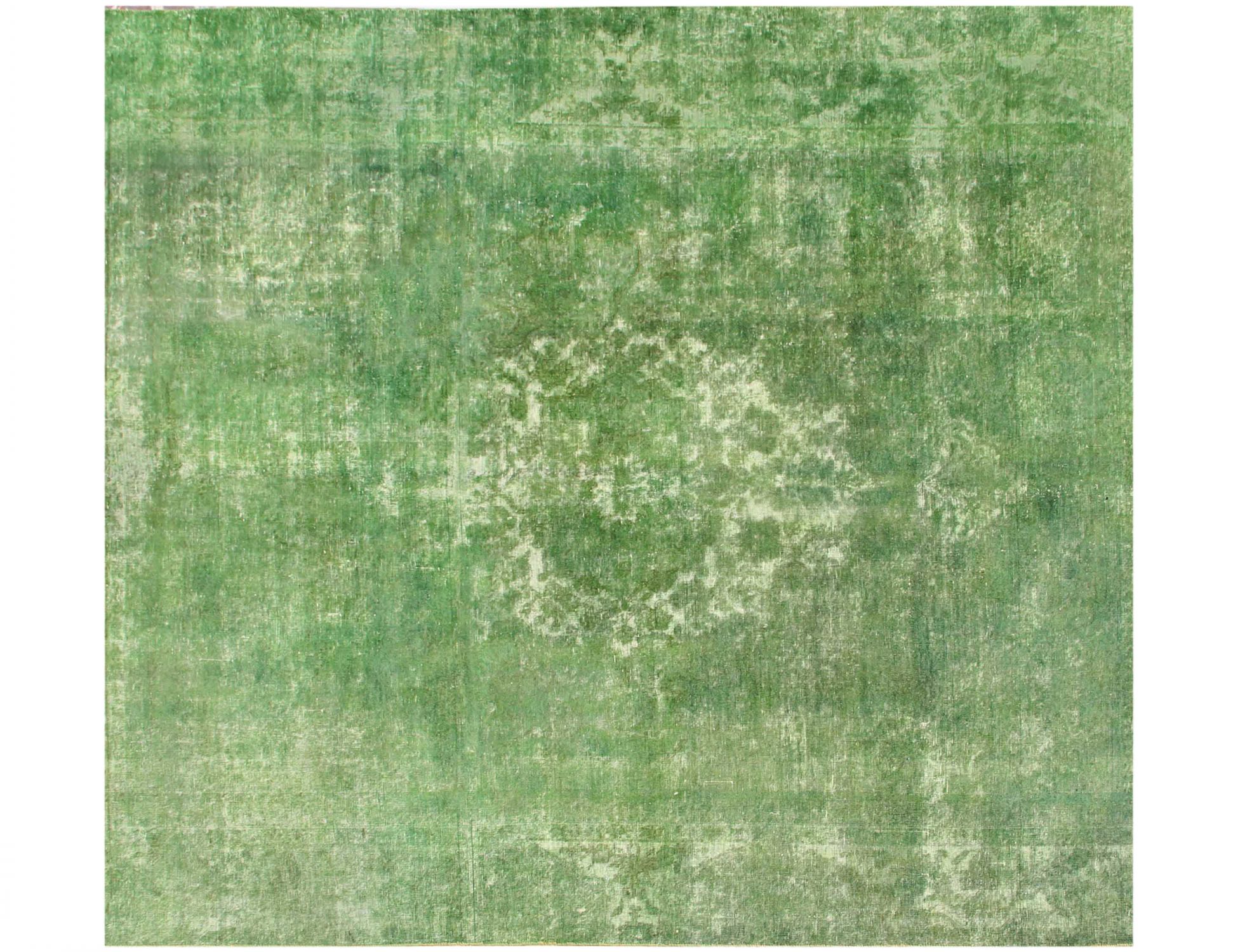 Tappeto vintage persiano  verde <br/>276 x 276 cm