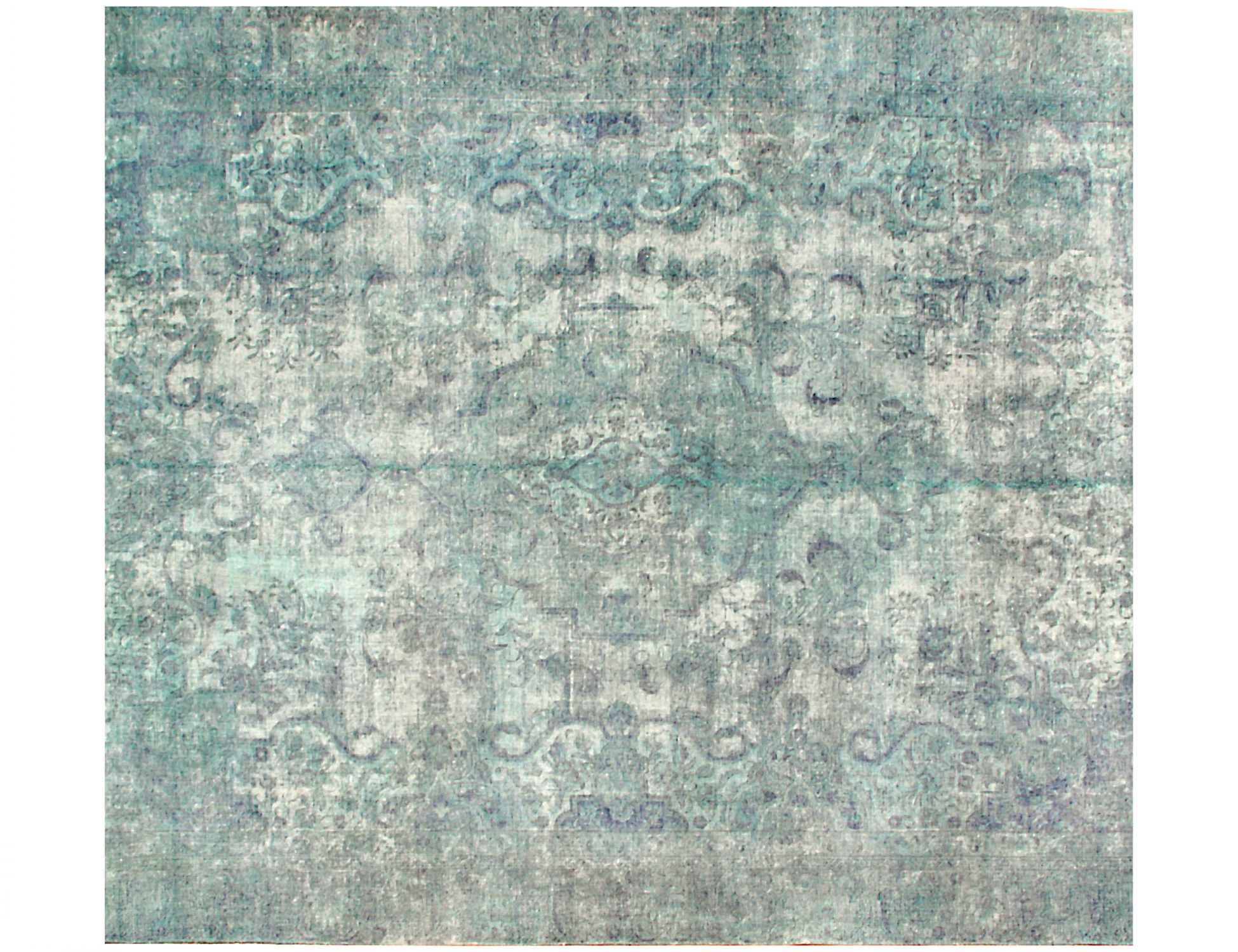 Tappeto vintage persiano  turchese <br/>267 x 267 cm