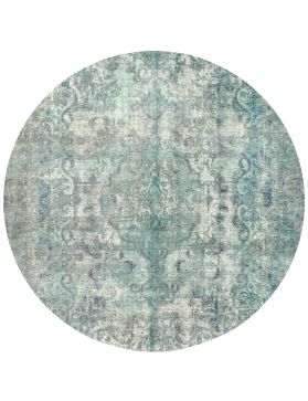 Tapis Persan vintage 267 x 267 turquoise