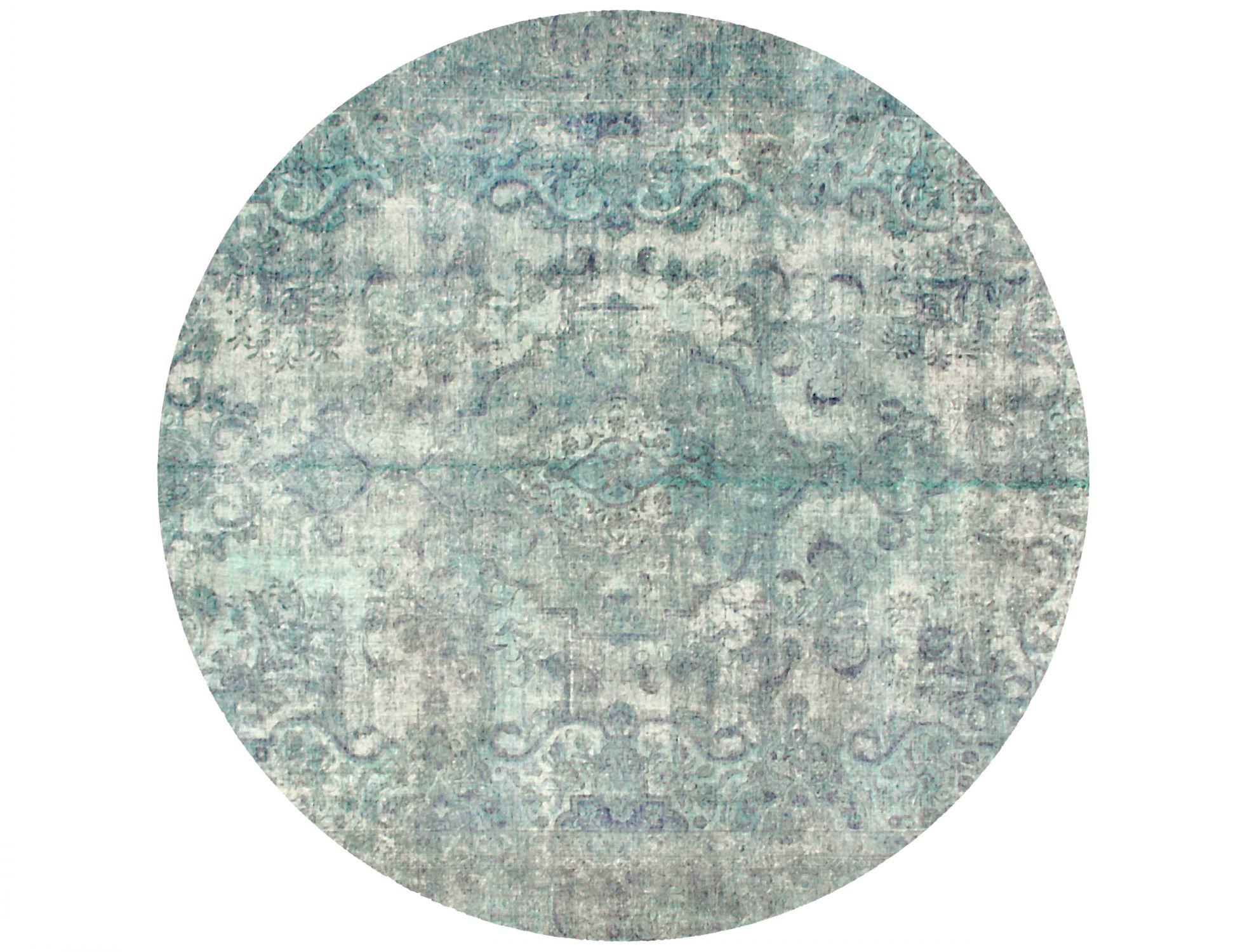 Tappeto vintage persiano  turchese <br/>267 x 267 cm