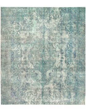 Tapis Persan vintage 300 x 267 turquoise