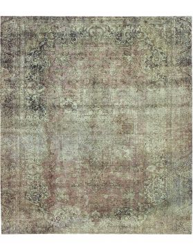 Persisk vintage teppe 330 x 287 grønn