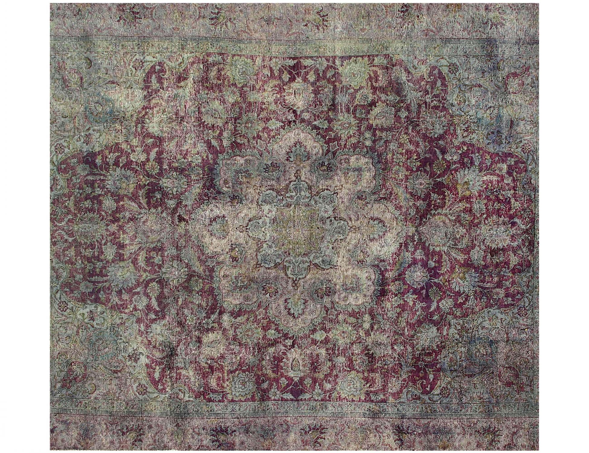 Tappeto vintage persiano  verde <br/>282 x 282 cm
