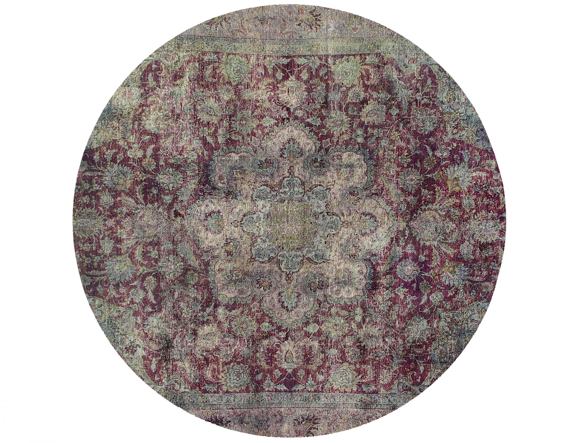 Tappeto vintage persiano  verde <br/>282 x 282 cm