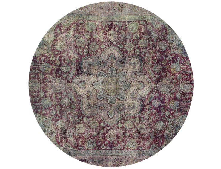 Verde Persa Alfombra persa vintage 282 x 282 cm