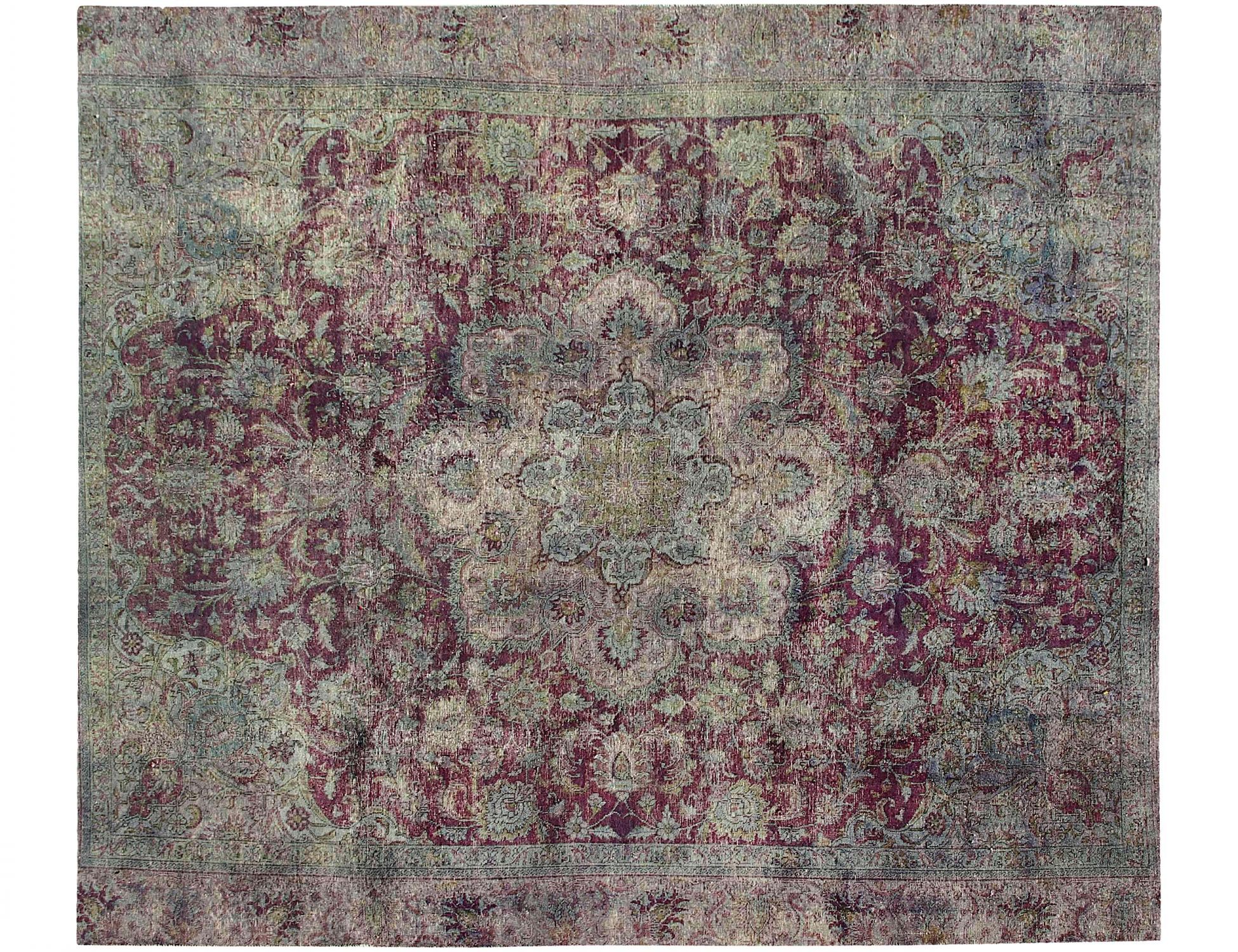 Tappeto vintage persiano  verde <br/>320 x 282 cm